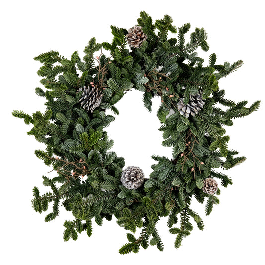 Woodland Pine Wreath With Pinecones