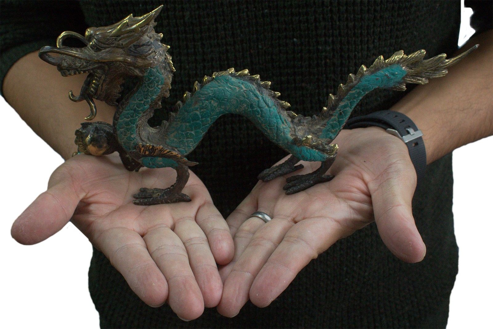 Fengshui - Med Dragon with Ball - 27cm - Image fengshui--med-dragon-with-ball--27cm-bff-06