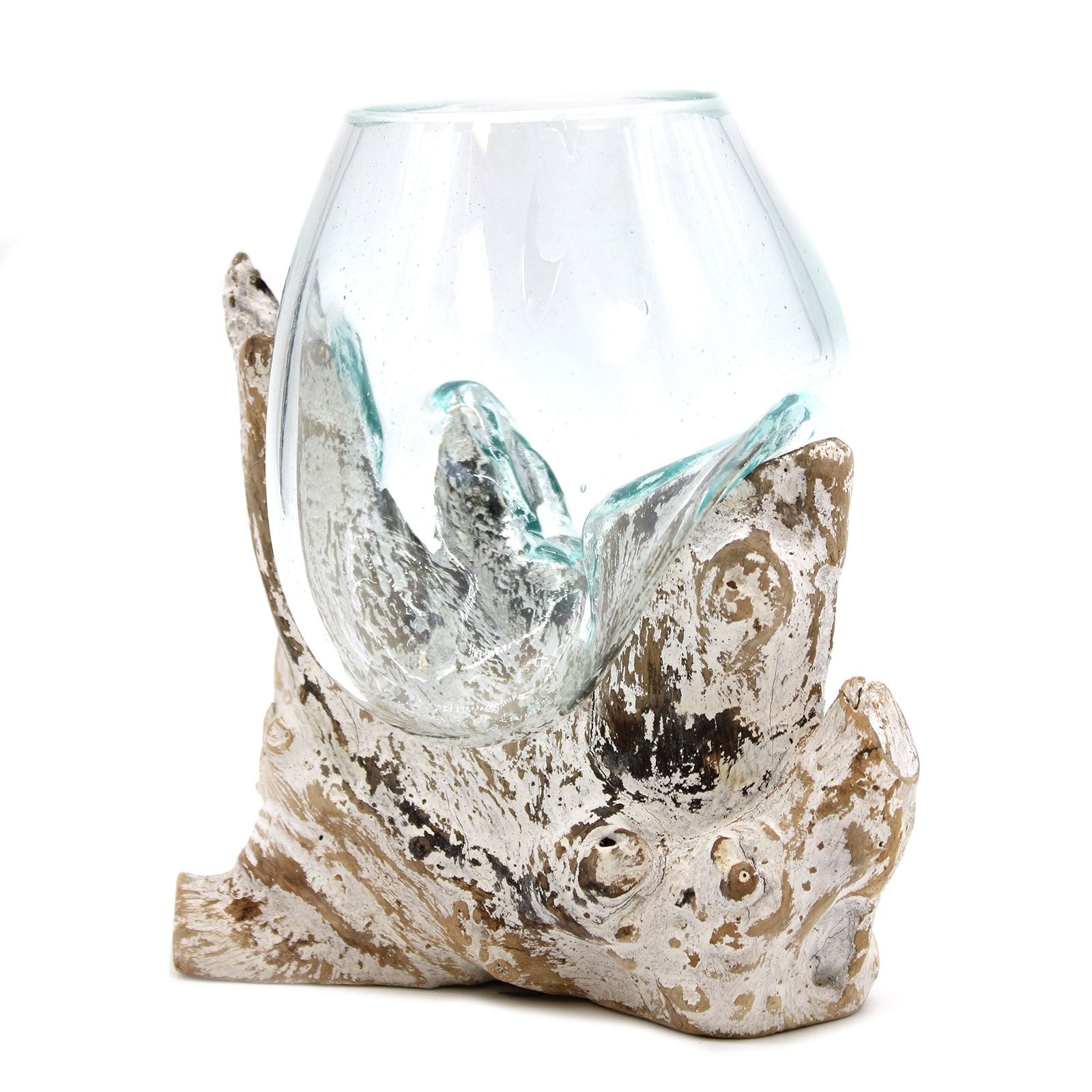 Molten Glass on Whitewash Wood - Medium Bowl - Image molten-glass-on-whitewash-wood--medium-bowl-mgw-14
