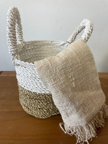 Seagrass Basket Set - Natural White - Image seagrass-basket-set--natural-white-sbs-01