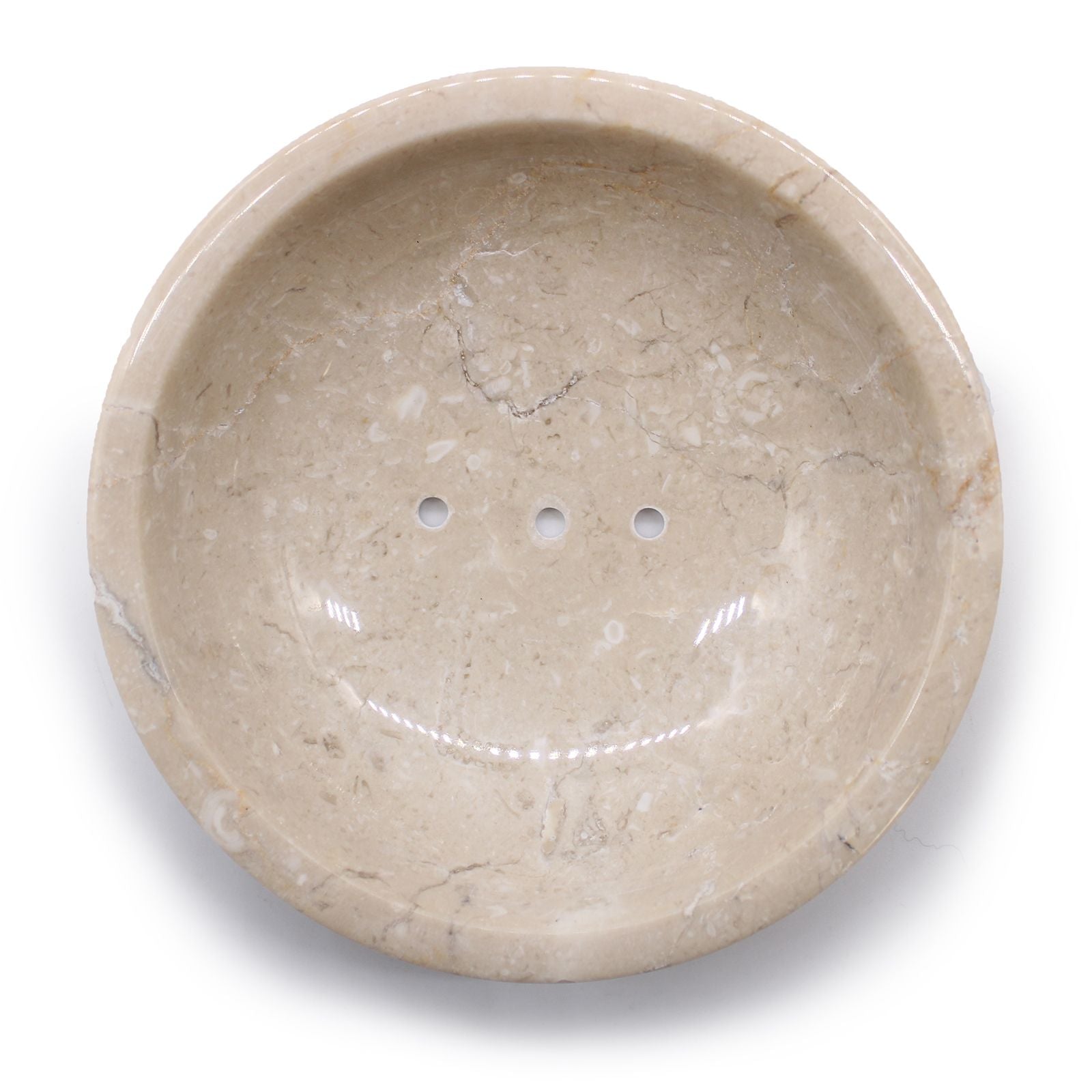 Round Honey Marble Rounded Soap Dish - Image round-honey-marble-rounded-soap-dish-ssd-07