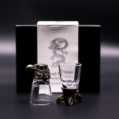 Gift Set of 6 Shot Glasses (50ml) - Wild Forest Creatures - Antique Bronze - Image gift-set-of-6-shot-glasses-50ml--wild-forest-creatures--antique-bronze-bbug-03