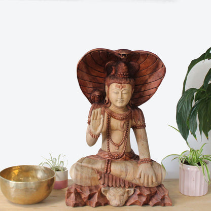 Shiva with Cobra - 50cm - Image shiva-with-cobra--50cm-hcbs-25