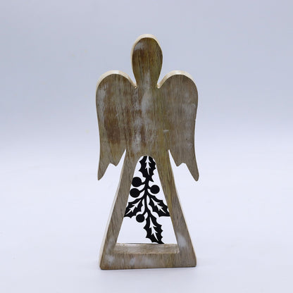 Mango Wood Angel - Whitewash with Iron Decor Cut Out - Image mango-wood-angel--whitewash-with-iron-decor-cut-out-wang-05