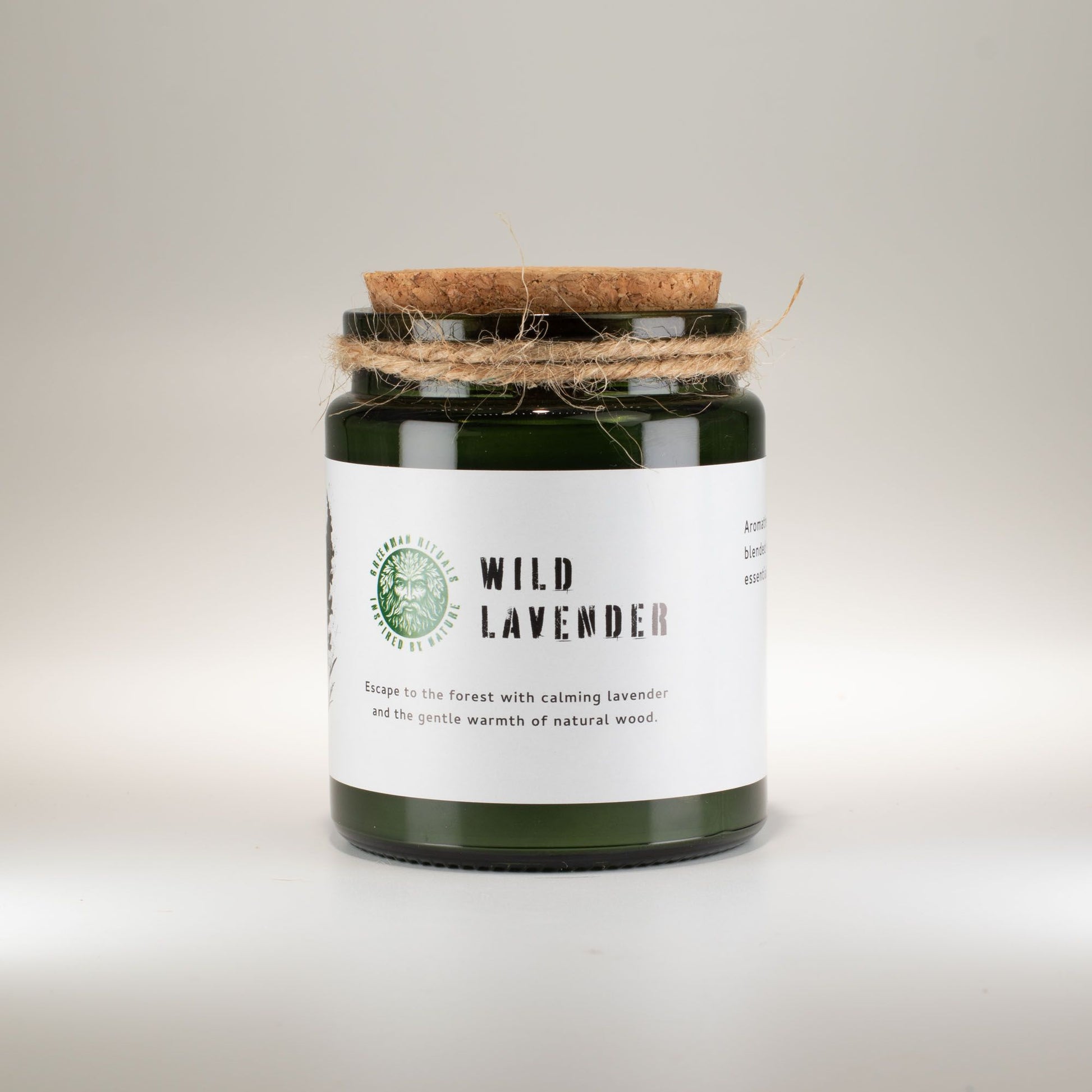 Greenman Woodwick Soy Candle - Wild Lavender - Image greenman-woodwick-soy-candle--wild-lavender-wsoyc-01