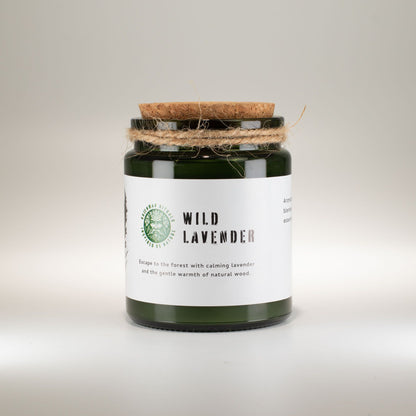 Greenman Woodwick Soy Candle - Wild Lavender - Image greenman-woodwick-soy-candle--wild-lavender-wsoyc-01