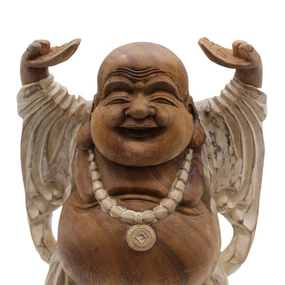 Happy Buddha Hands Up - Whitewash 40cm - Image happy-buddha-hands-up--whitewash-40cm-hcbs-16