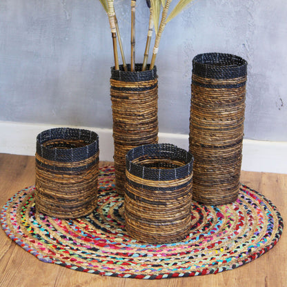Banana Leaf Set - 2 Vase & 2 Bins - Image banana-leaf-set--2-vase--2-bins-nva-02