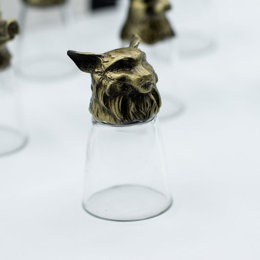 Gift Set of 12 Bottom Up Shot Glasses (25ml) - Forest & Mystical Creatures - Antique Bronze - Image gift-set-of-12-bottom-up-shot-glasses-25ml--forest--mystical-creatures--antique-bronze-bbug-01