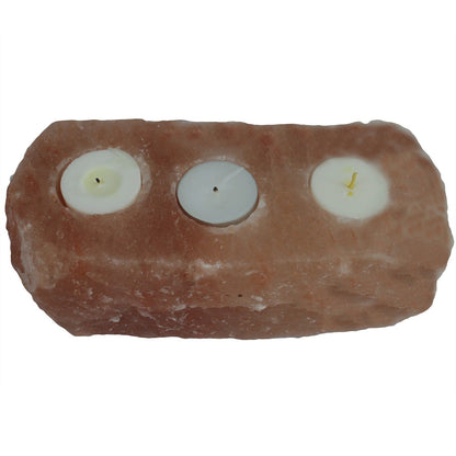 Natural Salt Candle Holder - 3 holes - Image natural-salt-candle-holder--3-holes-qsalt-45