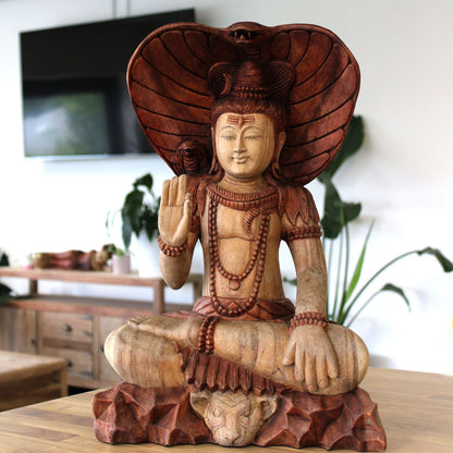 Shiva with Cobra - 50cm - Image shiva-with-cobra--50cm-hcbs-25