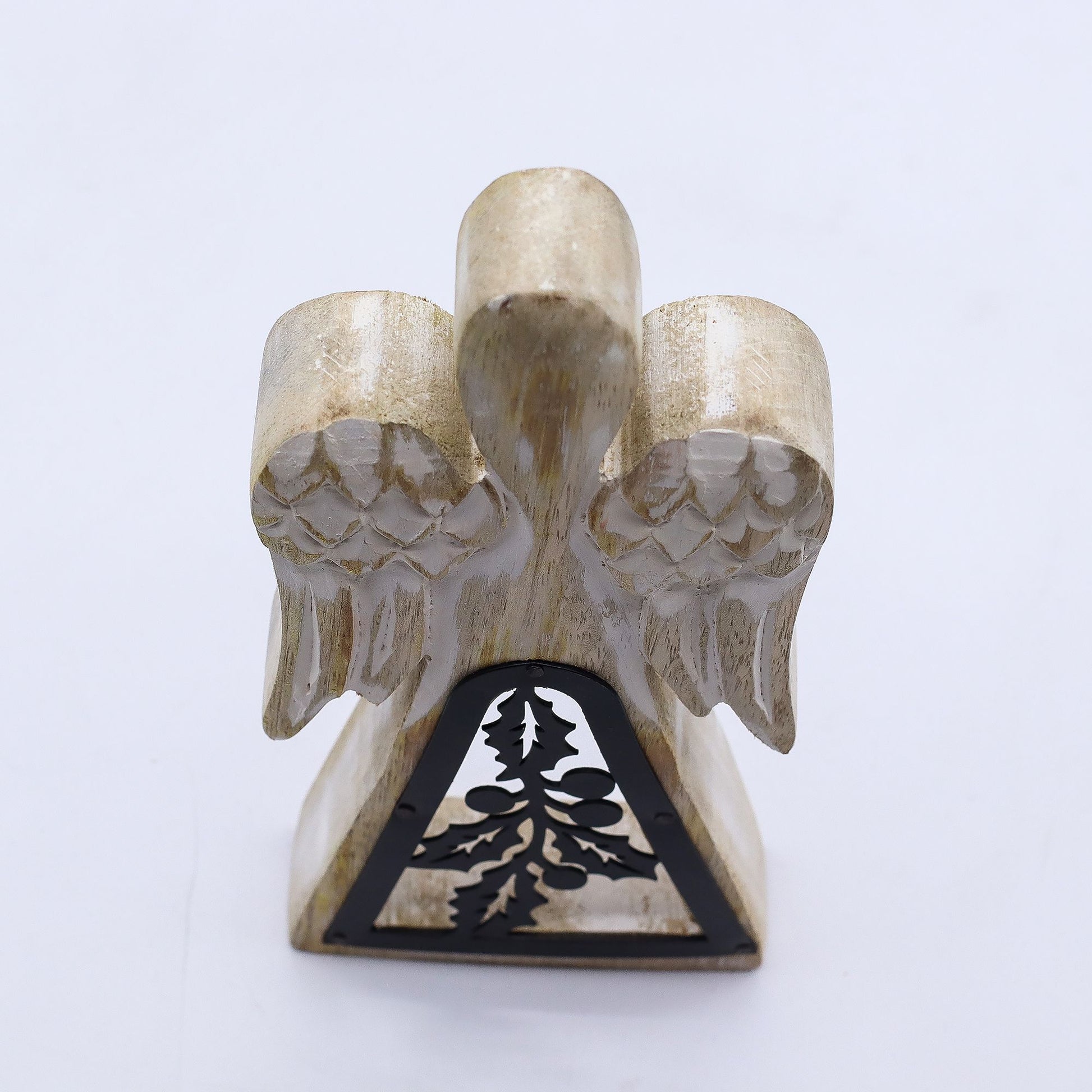 Mango Wood Angel - Whitewash with Iron Decor Cut Out - Image mango-wood-angel--whitewash-with-iron-decor-cut-out-wang-05