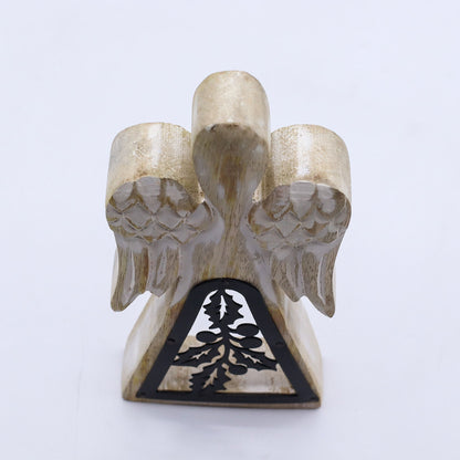 Mango Wood Angel - Whitewash with Iron Decor Cut Out - Image mango-wood-angel--whitewash-with-iron-decor-cut-out-wang-05