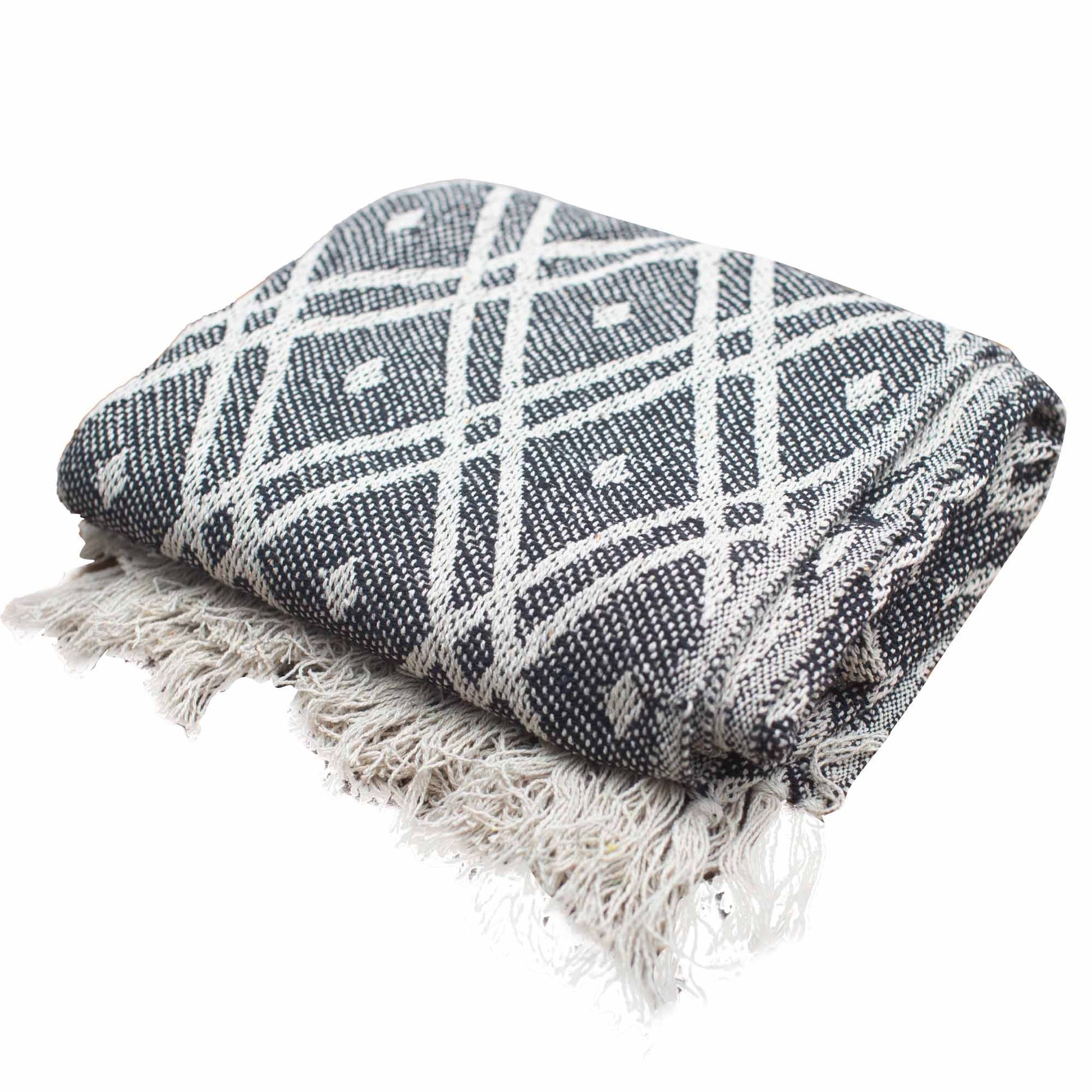 Boho Comfort Throws - Black & Biege Regency - Image boho-comfort-throws--black--biege-regency-bohot-03