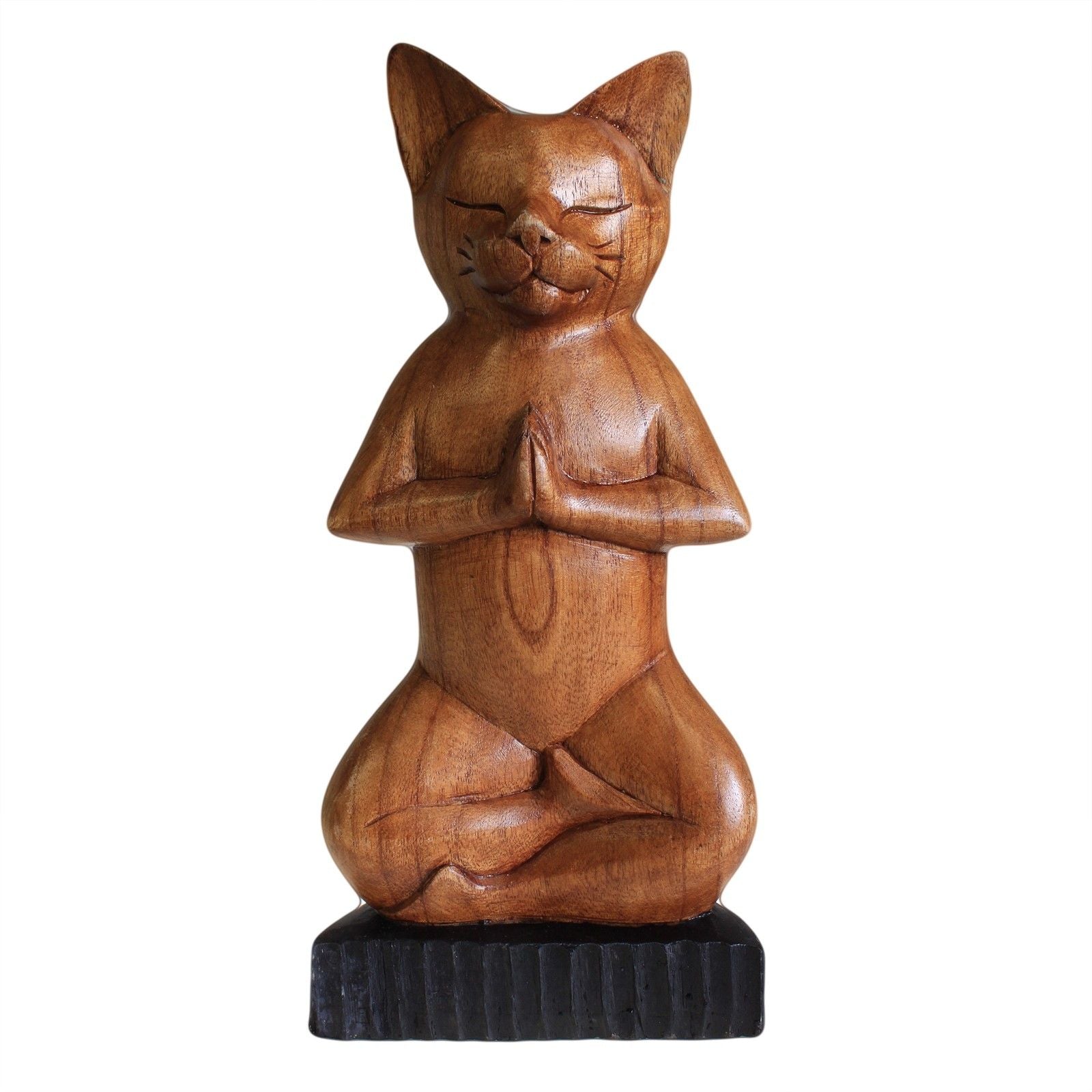 Handcarved Yoga Cats - Lotus - Image handcarved-yoga-cats--lotus-wyc-03