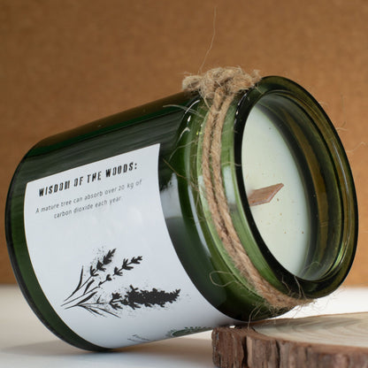Greenman Woodwick Soy Candle - Wild Lavender - Image greenman-woodwick-soy-candle--wild-lavender-wsoyc-01