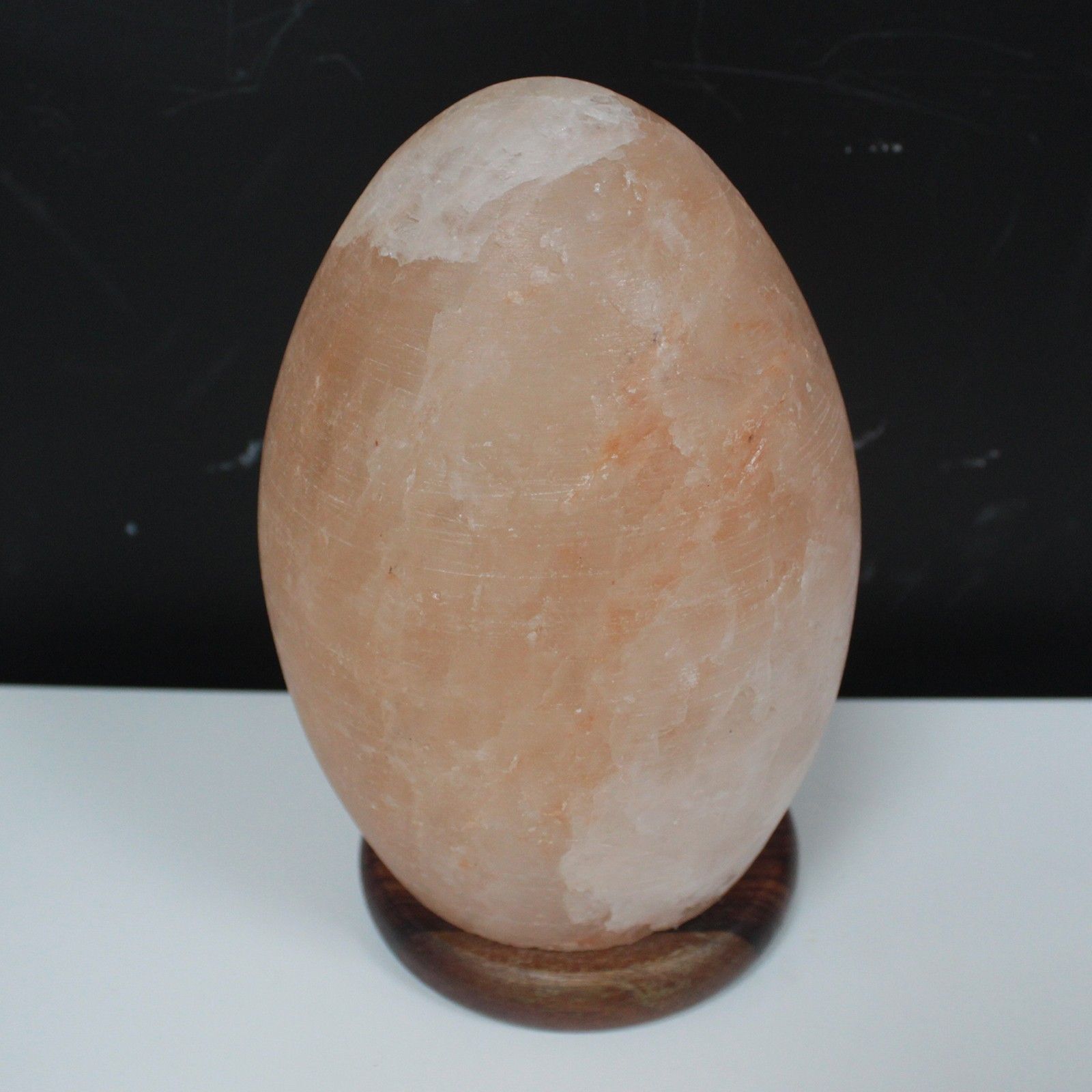 Salt Lamp Egg - Wooden Base - Image salt-lamp-egg--wooden-base-qsalt-28