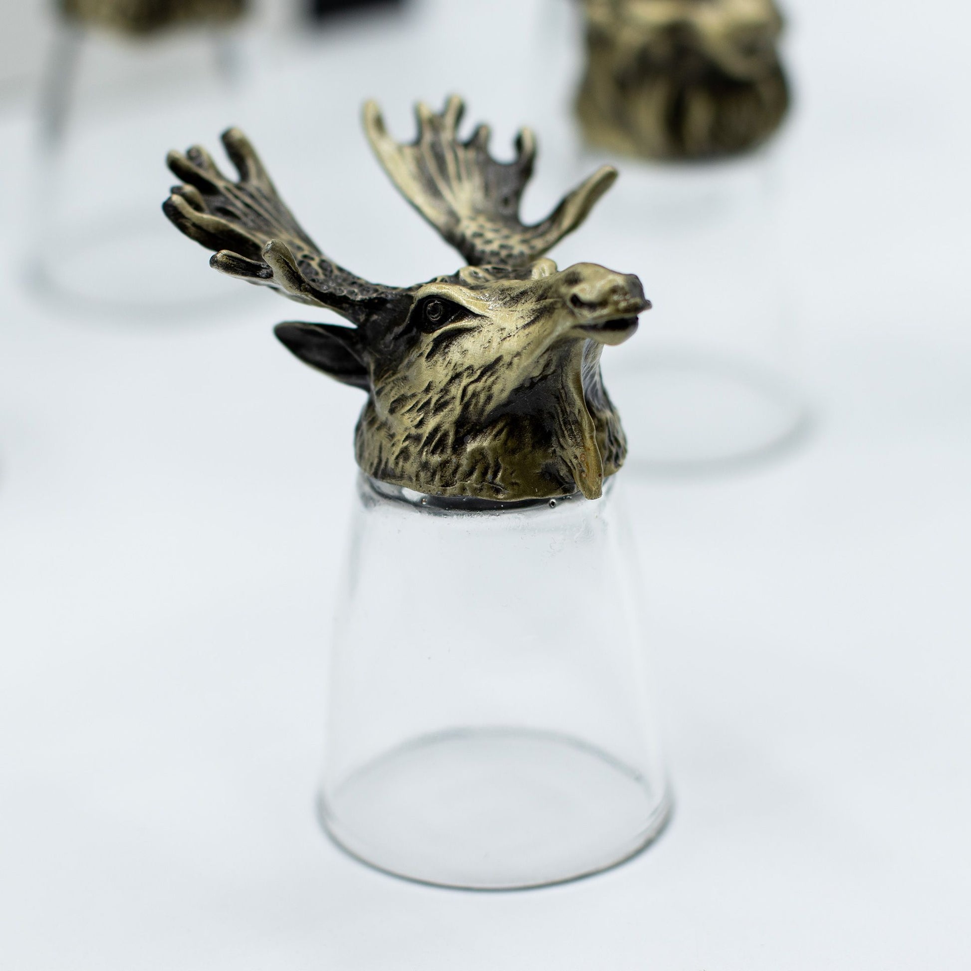 Gift Set of 12 Bottom Up Shot Glasses (25ml) - Forest & Mystical Creatures - Antique Bronze - Image gift-set-of-12-bottom-up-shot-glasses-25ml--forest--mystical-creatures--antique-bronze-bbug-01