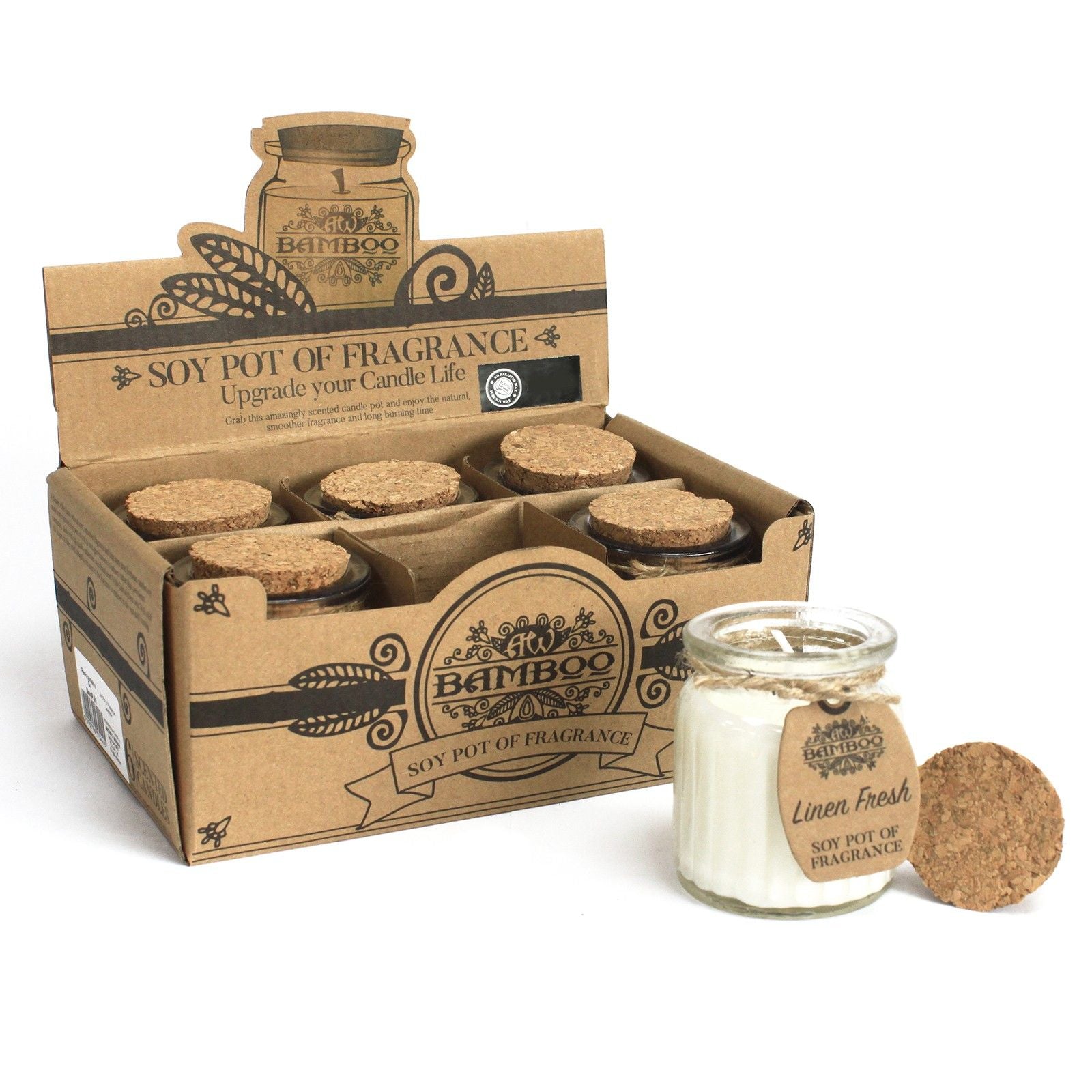 Linen Fresh Soy Pot of Fragrance Candles - Image linen-fresh-soy-pot-of-fragrance-candles-soyp-02