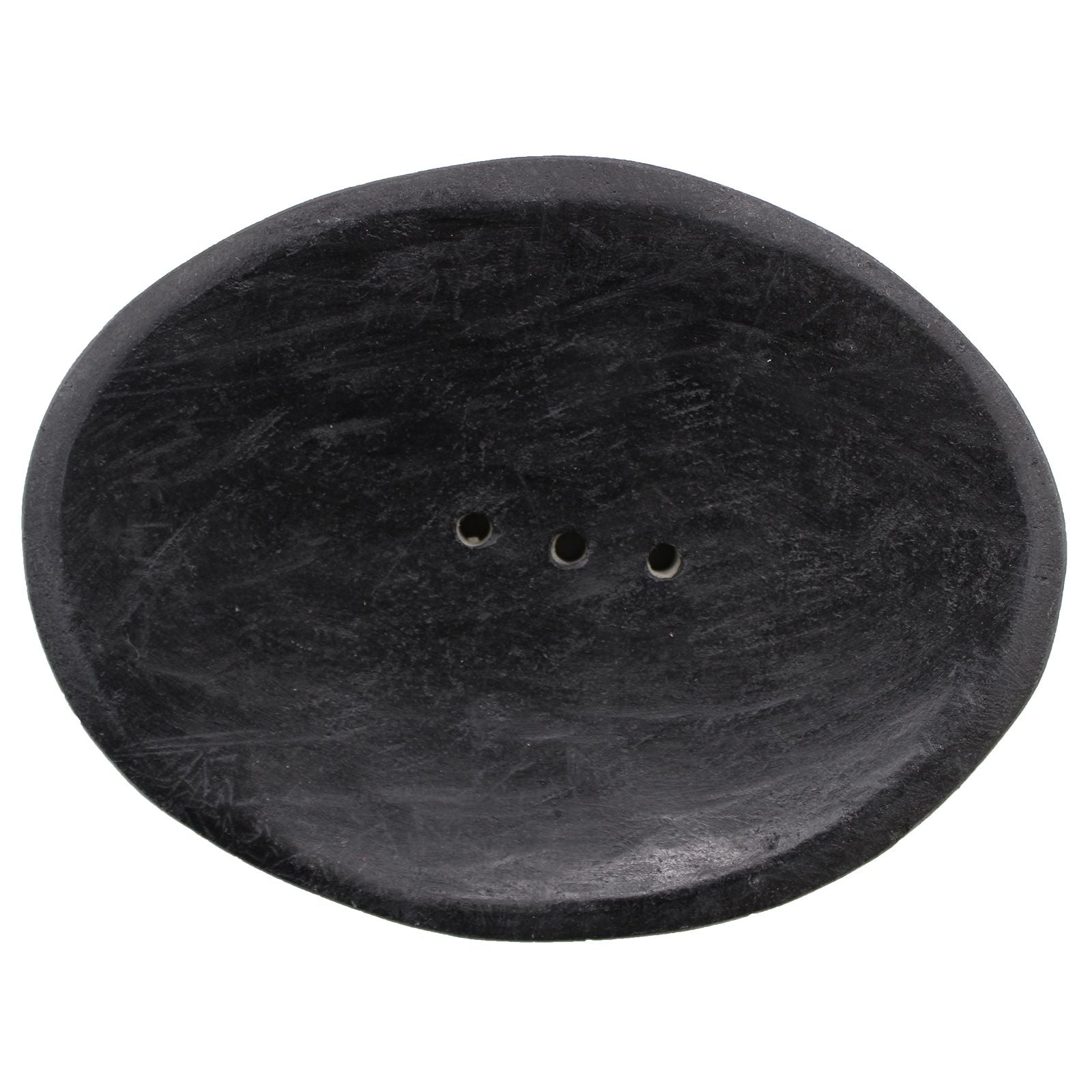 Oval Black Marble Soap Dish - Image oval-black-marble-soap-dish-ssd-08