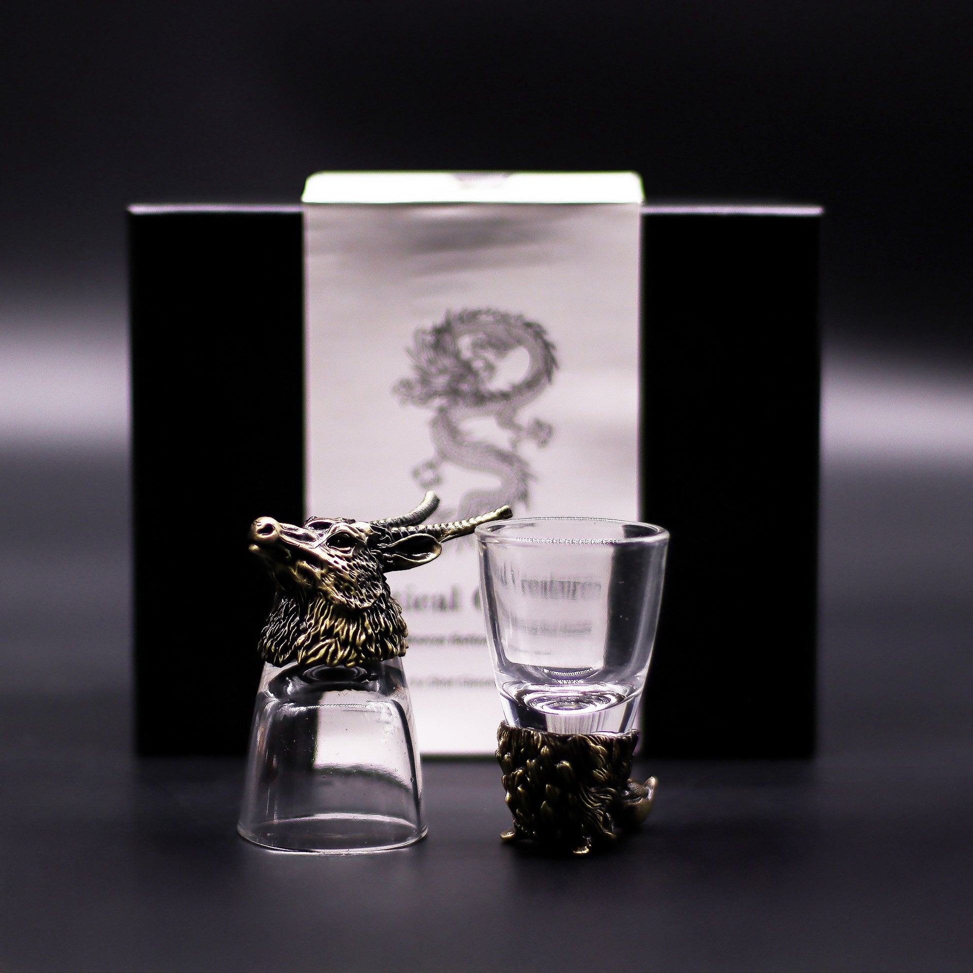 Gift Set of 6 Shot Glasses (50ml) - Wild Forest Creatures - Antique Bronze - Image gift-set-of-6-shot-glasses-50ml--wild-forest-creatures--antique-bronze-bbug-03