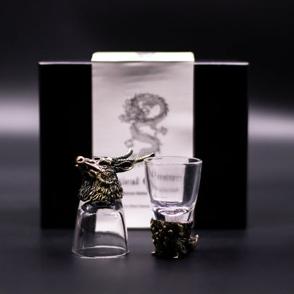 Gift Set of 6 Shot Glasses (50ml) - Wild Forest Creatures - Antique Bronze - Image gift-set-of-6-shot-glasses-50ml--wild-forest-creatures--antique-bronze-bbug-03