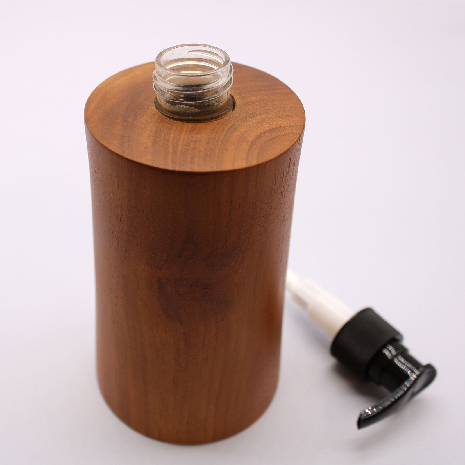 Natural Teakwood Soap Dispenser - Taper - Image natural-teakwood-soap-dispenser--taper-nsd-04