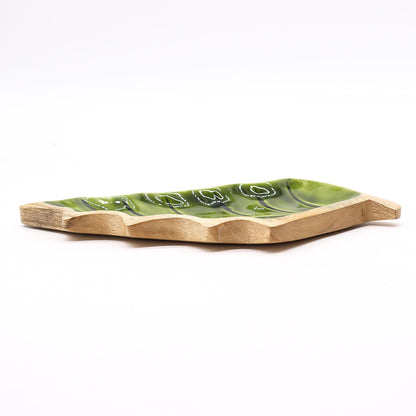 Lost in the Forrest -  Enamel Leaf Wooden Bowl - 33x17cm - Image lost-in-the-forrest---enamel-leaf-wooden-bowl--33x17cm-lif-08