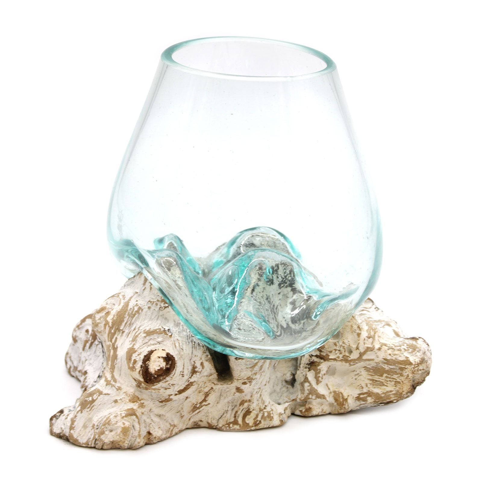 Molten Glass on Whitewash Wood - Large Bowl - Image molten-glass-on-whitewash-wood--large-bowl-mgw-15