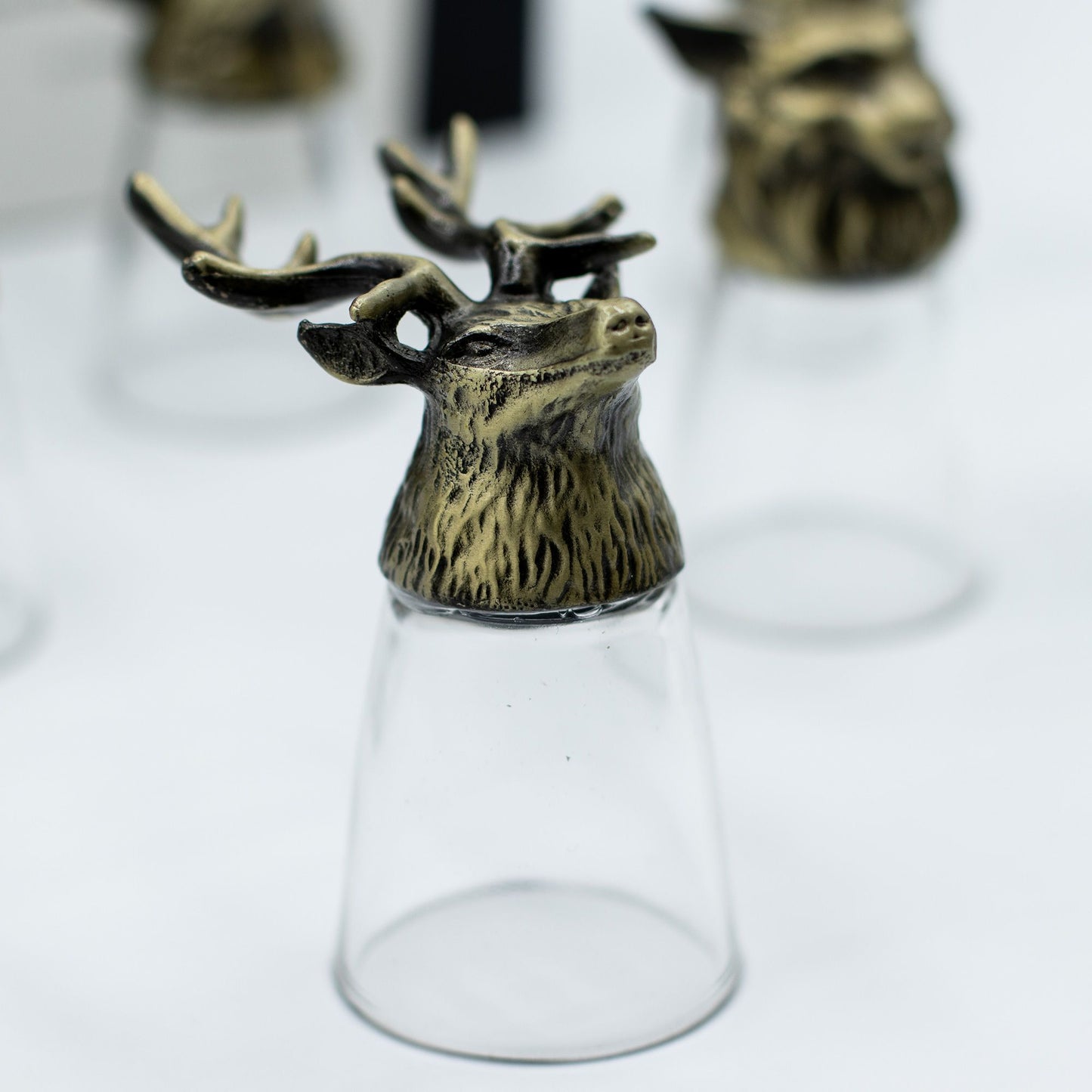 Gift Set of 12 Bottom Up Shot Glasses (25ml) - Forest & Mystical Creatures - Antique Bronze - Image gift-set-of-12-bottom-up-shot-glasses-25ml--forest--mystical-creatures--antique-bronze-bbug-01