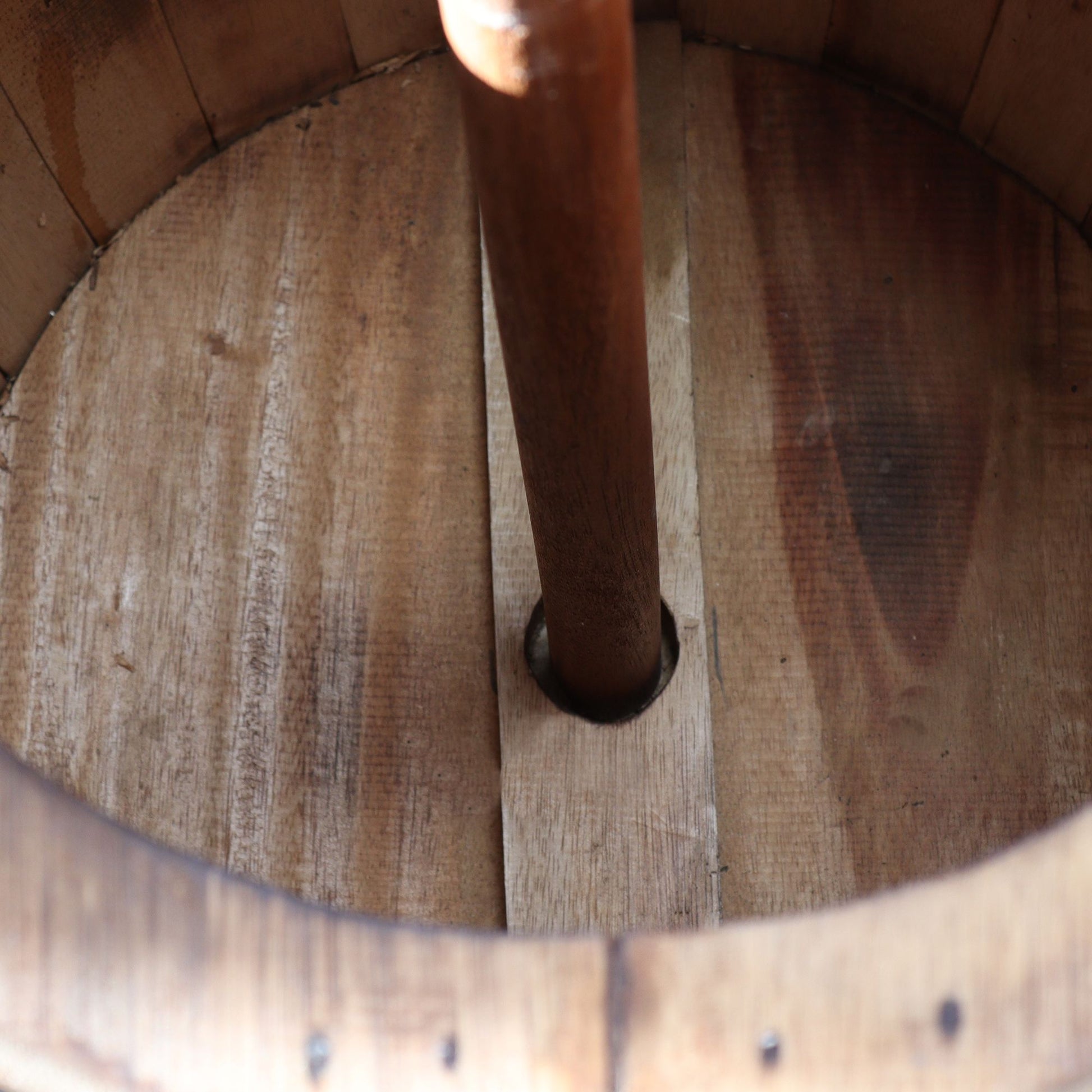 Beer Barrel Table & Parasol Stand – Natural Wood 60 x 48.5 cm - Image beer-barrel-table--parasol-stand--natural-wood-60-x-485-cm-bts-05