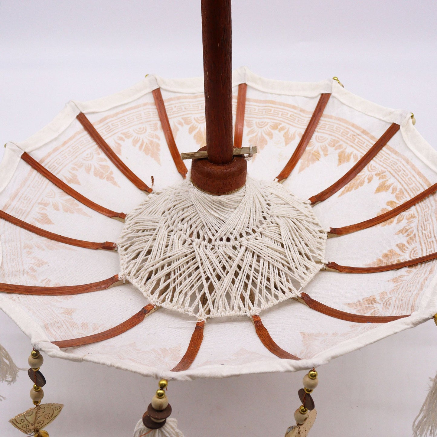 Bali Home Decor Parasol - Canvas - Gold Decor- 40cm - Image bali-home-decor-parasol--canvas--gold-decor-40cm-bpar-11