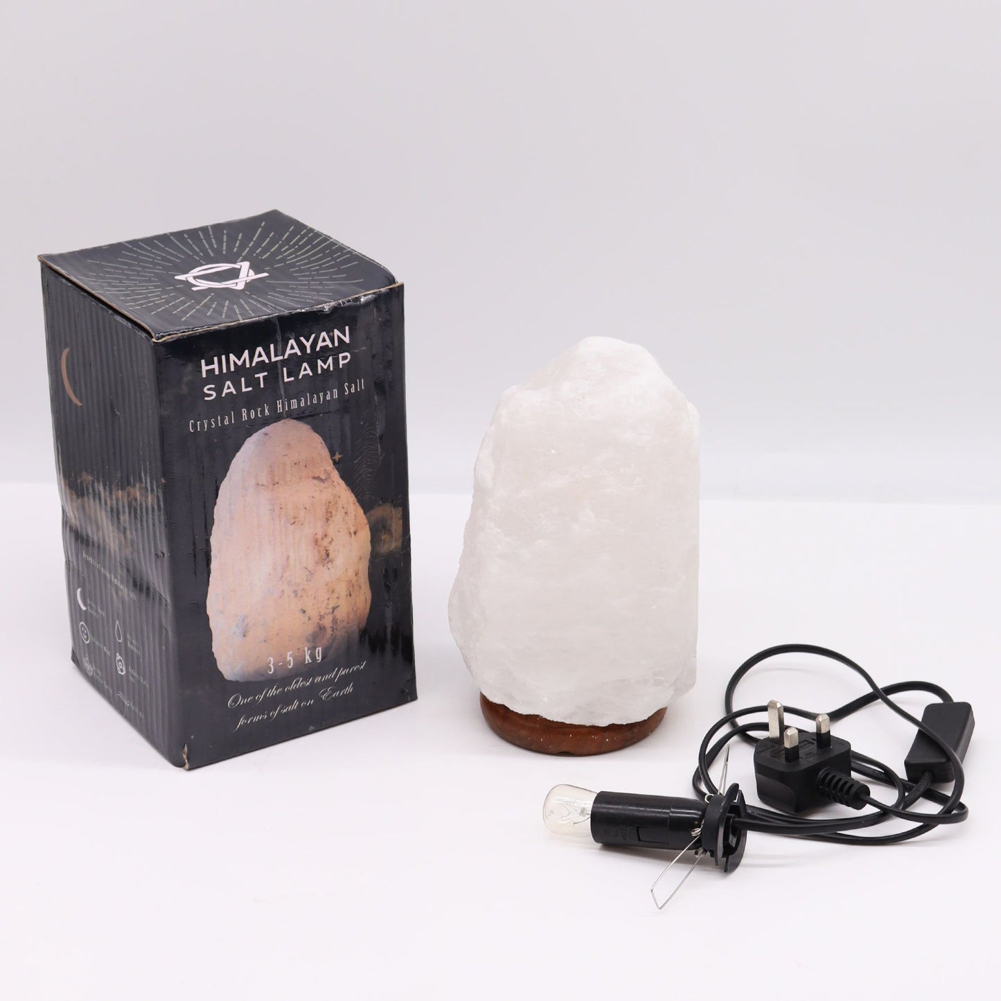 Crystal Rock Himalayan Salt Lamp - & Base apx 3-5kg - Image crystal-rock-himalayan-salt-lamp---base-apx-35kg-qsalt-13w