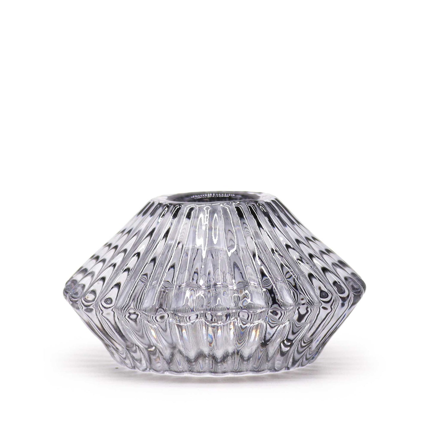 Flower Flip Dinner Candle / Tealight Holder - Midnight Grey - Image flower-flip-dinner-candle--tealight-holder--midnight-grey-gchd-13