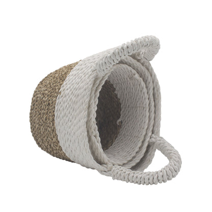 Seagrass Basket Set - Natural White - Image seagrass-basket-set--natural-white-sbs-01