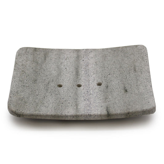 Square Shaped Ziolit Stone Soap Dish - Image square-shaped-ziolit-stone-soap-dish-ssd-09
