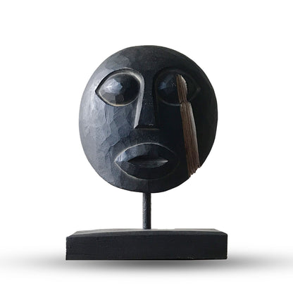 Timor Tribal Decorative Mask - Black 27x20cm - Image timor-tribal-decorative-mask--black-27x20cm-vintep-10