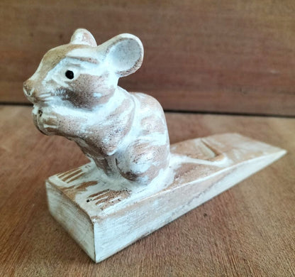 Hand carved Doorstop - Dormouse - Image hand-carved-doorstop--dormouse-ads-01