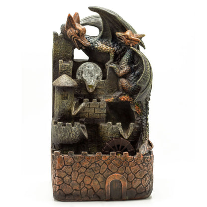 Tabletop Water Feature - 35cm - Dragons, Crystal Ball & Water Wheel - Image tabletop-water-feature--35cm--dragons-crystal-ball--water-wheel-waterf-13