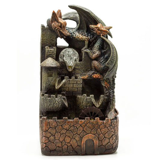 Tabletop Water Feature - 35cm - Dragons, Crystal Ball & Water Wheel - Image tabletop-water-feature--35cm--dragons-crystal-ball--water-wheel-waterf-13