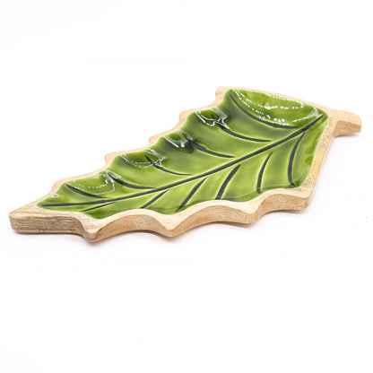 Lost in the Forrest -  Enamel Leaf Wooden Bowl - 33x17cm - Image lost-in-the-forrest---enamel-leaf-wooden-bowl--33x17cm-lif-08
