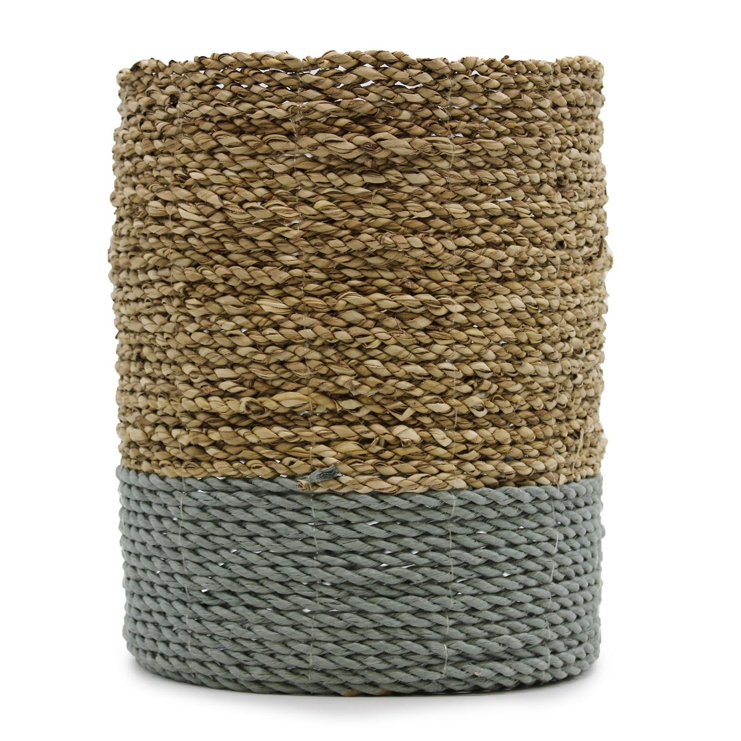Seagrass & Abu-Abu Raffia Set - 2 Vase & 2 Bins - Image seagrass--abuabu-raffia-set--2-vase--2-bins-nva-03