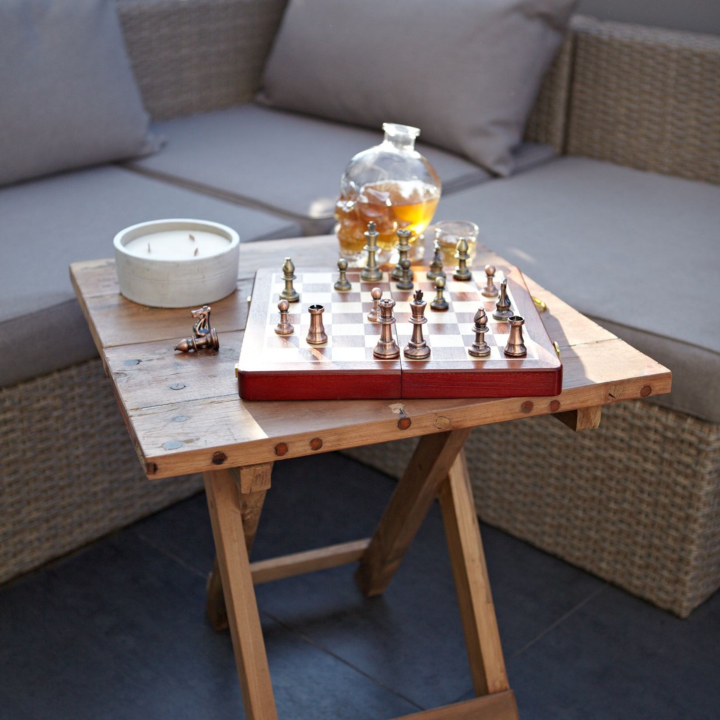 Square Folding Coffee Table - 50cm - Recycled Wood - Image square-folding-coffee-table--50cm--recycled-wood-acshop-10
