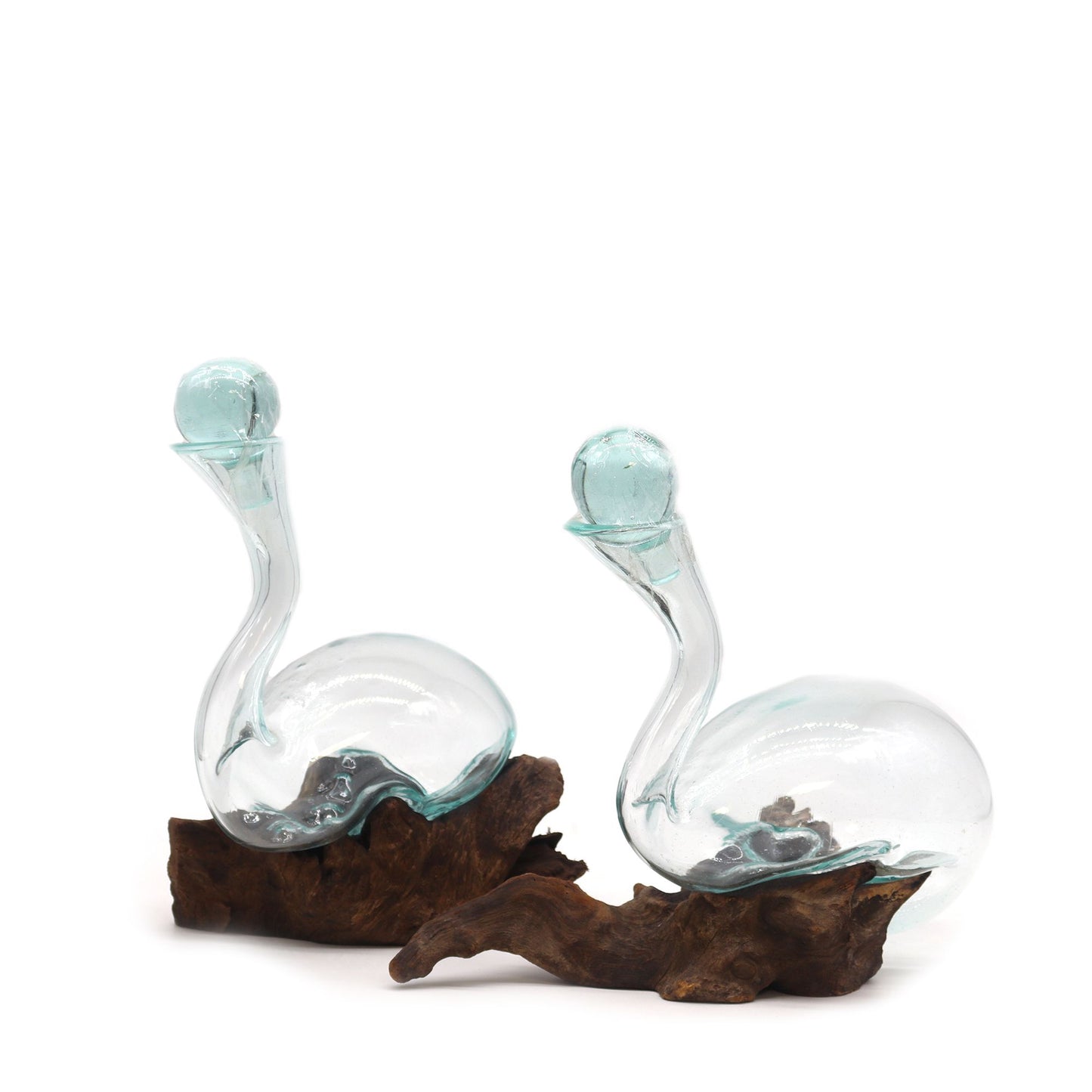 Molten Glass on Wood - Wine Decanter - Image molten-glass-on-wood--wine-decanter-mgw-10