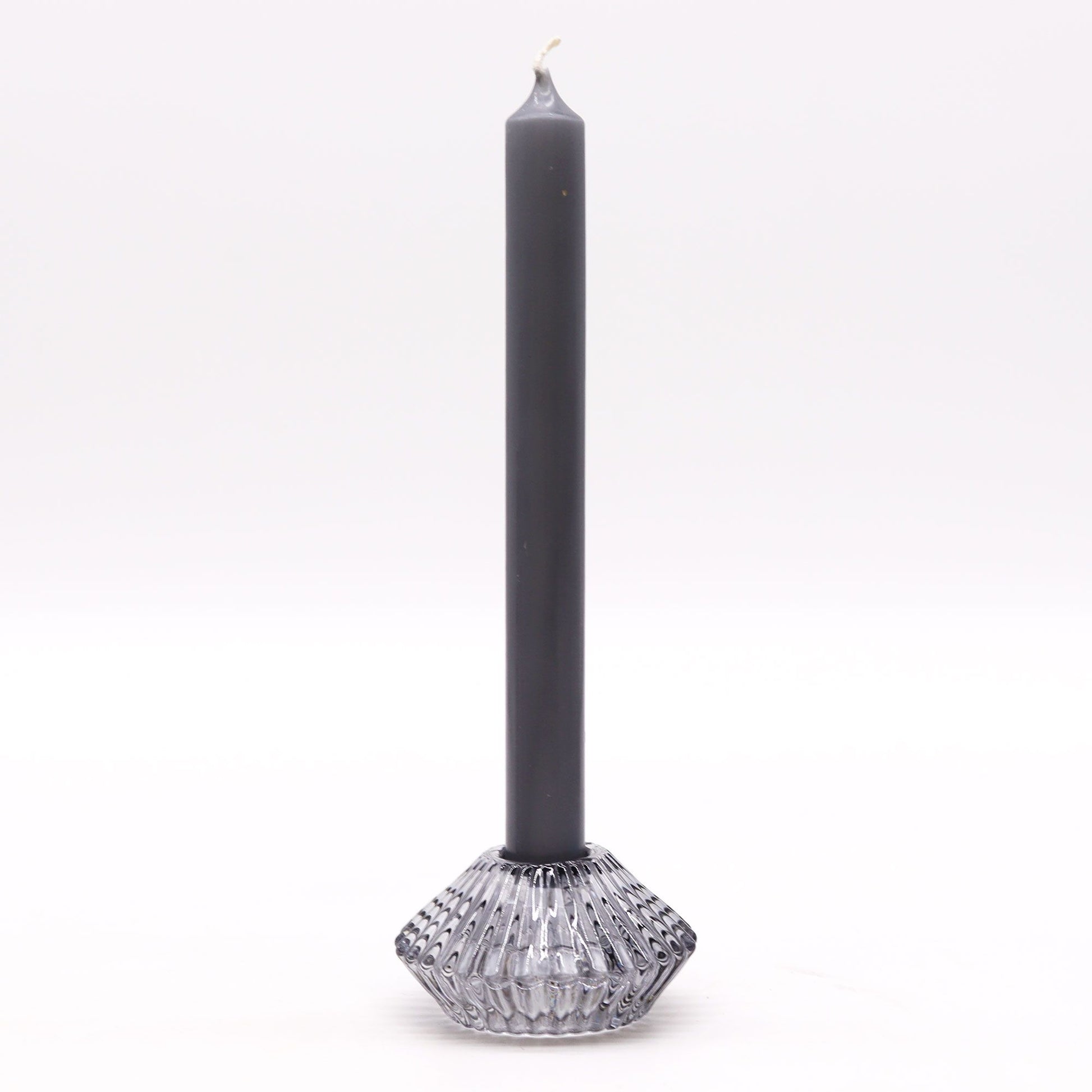 Flower Flip Dinner Candle / Tealight Holder - Midnight Grey - Image flower-flip-dinner-candle--tealight-holder--midnight-grey-gchd-13