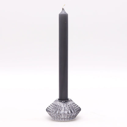 Flower Flip Dinner Candle / Tealight Holder - Midnight Grey - Image flower-flip-dinner-candle--tealight-holder--midnight-grey-gchd-13