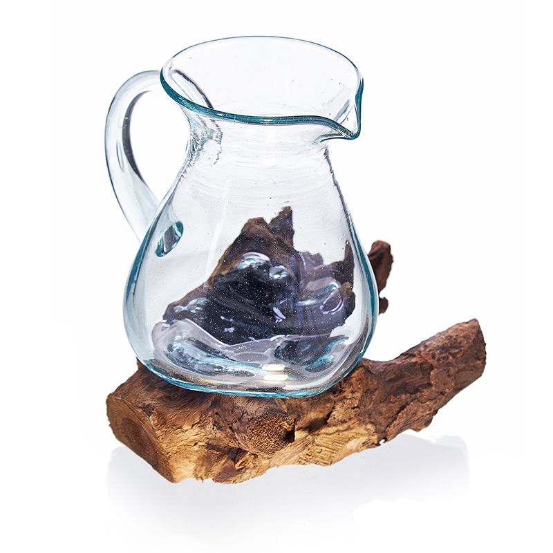 Molten Glass on Wood- Water Jug - Image molten-glass-on-wood-water-jug-mgw-08