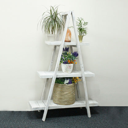 Folding Wooden A-Frame Shelf – Whitewash - Image folding-wooden-aframe-shelf--whitewash-rds-150