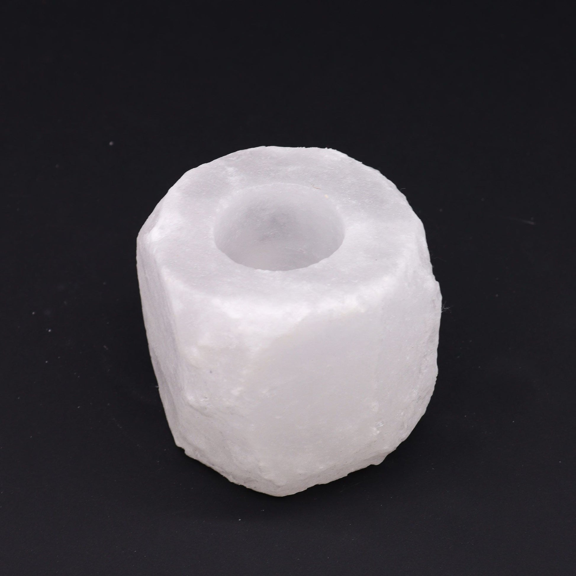 Crystal Rock Himalayan Salt Candle Holder 600-800g - Image crystal-rock-himalayan-salt-candle-holder-600800g-qsalt-08w