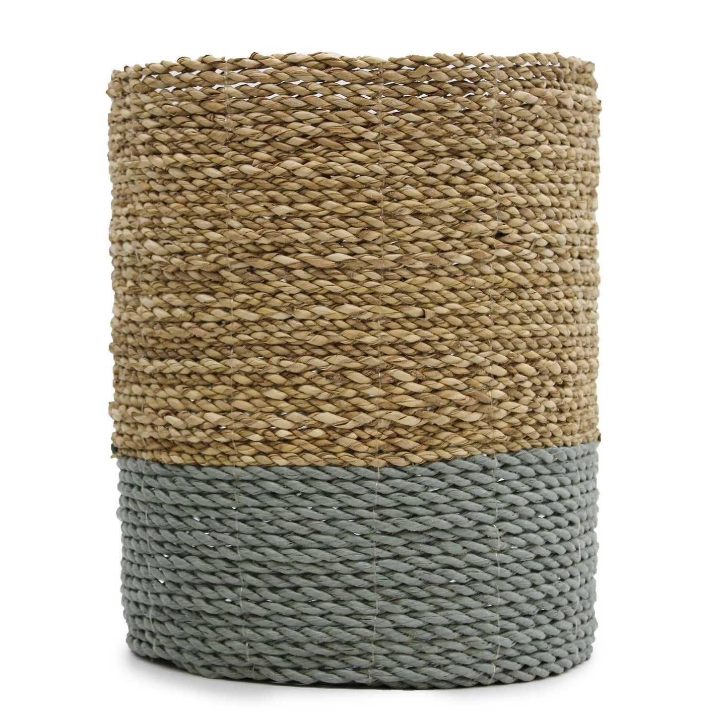 Seagrass & Abu-Abu Raffia Set - 2 Vase & 2 Bins - Image seagrass--abuabu-raffia-set--2-vase--2-bins-nva-03